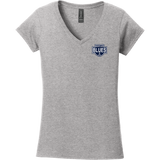 Montclair Blues Softstyle Ladies Fit V-Neck T-Shirt