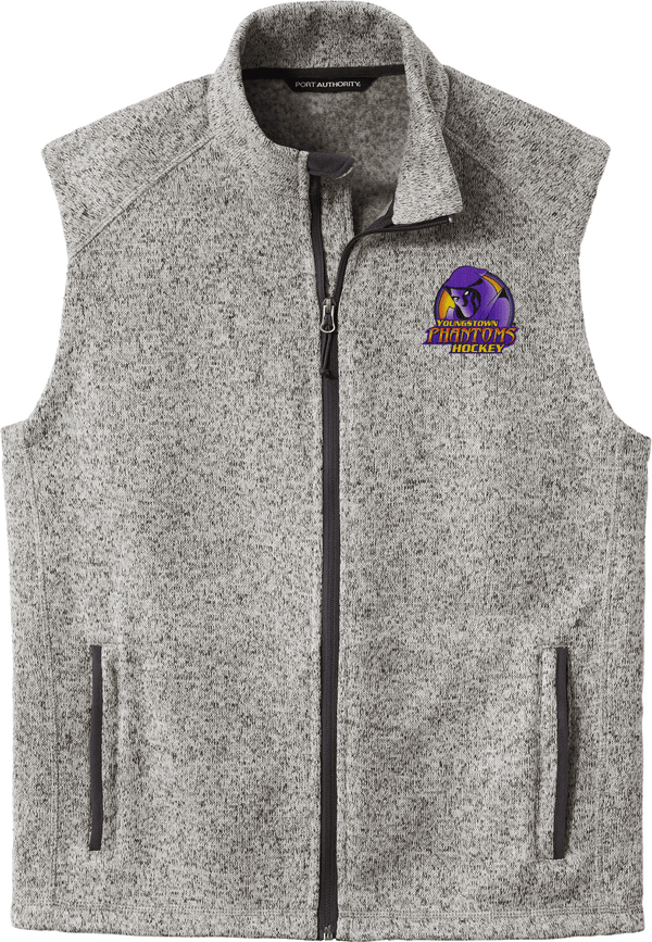 Youngstown Phantoms Sweater Fleece Vest