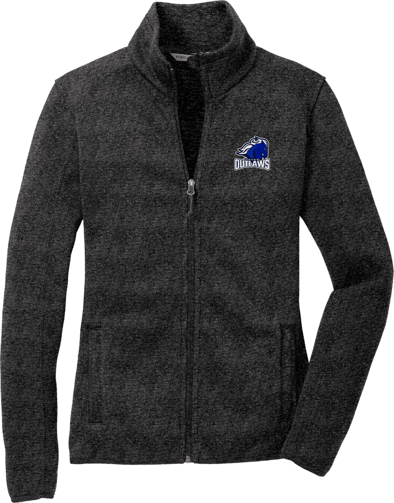 Brandywine Outlaws Ladies Sweater Fleece Jacket