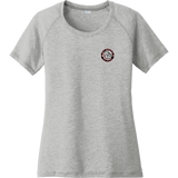 Ice Dogs Ladies PosiCharge Tri-Blend Wicking Scoop Neck Raglan Tee