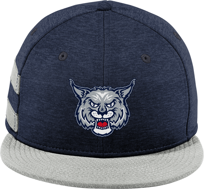 CT Bobcats New Era Shadow Heather Striped Flat Bill Snapback Cap