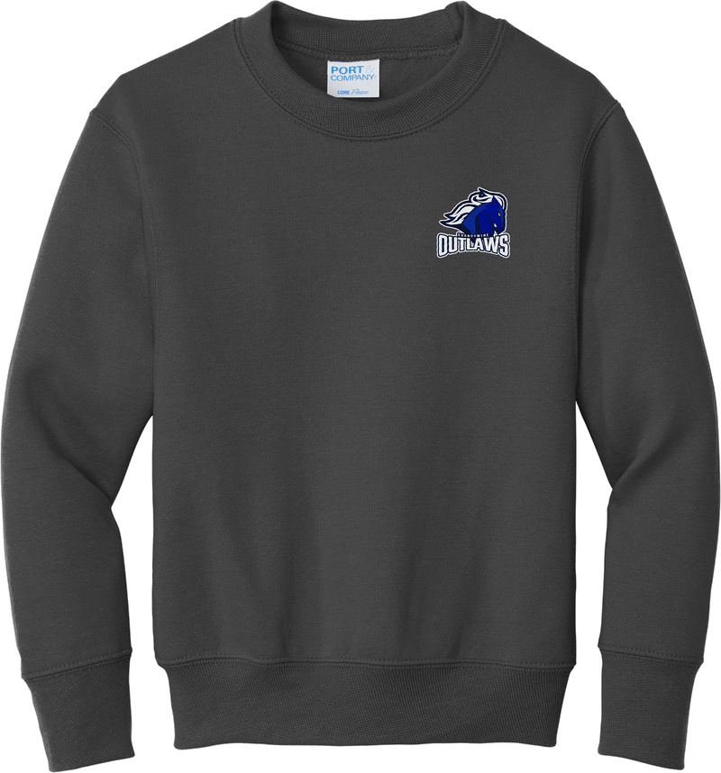 Brandywine Outlaws Youth Core Fleece Crewneck Sweatshirt