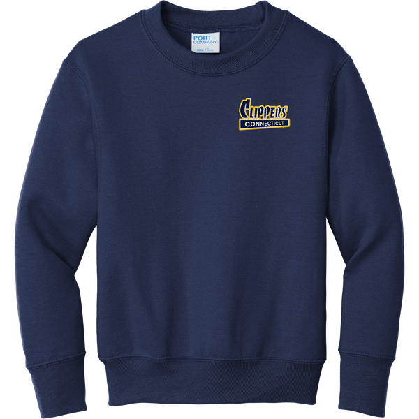 CT Clippers Youth Core Fleece Crewneck Sweatshirt