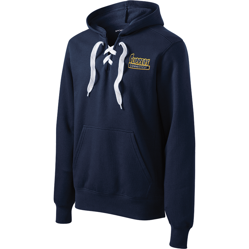 CT Clippers Lace Up Pullover Hooded Sweatshirt