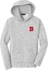 CT Bobcats Youth PosiCharge Electric Heather Fleece Hooded Pullover