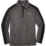 Ice Dogs Youth PosiCharge Electric Heather Colorblock 1/4-Zip Pullover